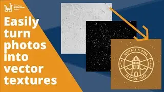 How to create vector textures from photos - Photoshop & Illustrator Tutorial