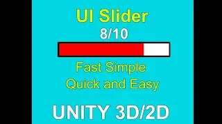 Unity UI Slider with Value Change.