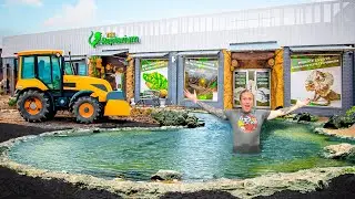 Building A Giant Pond For The Aquarium!