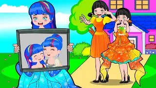 Your Family VS My Family?! - Goobye Mommy!! - Very Sad Story - Poor Princess Life Animation