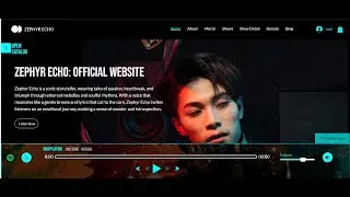 Free Wix Studio Musician Website Template with Custom Music Player