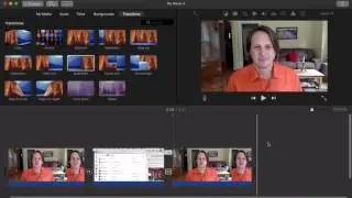 How to add transitions in iMovie