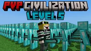 Minecraft but I become the BEST in PVP CIVILIZATION