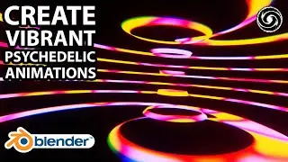 Create Vibrant Psychedelic Torus VJ Loops In Blender 2.9 - Evee Procedural Animation Tutorial