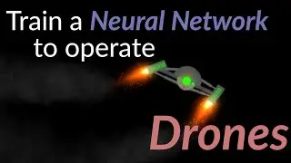 Training a Neural Network to operate drones using Genetic Algorithm