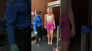 Airport security caught her red handed! 