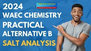 2024 WAEC CHEMISTRY PRACTICAL ALTERNATIVE B ( SALT ANALYSIS)