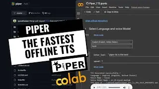 piper TTS Google Colab | Free Text to Speech