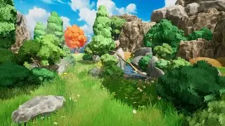 Unreal engine 5 Stylized graphic - studio ghibli style - Lumen and Nanite scene