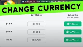 🤑 How to Change Currency on Roblox (Step by Step) *New Method*