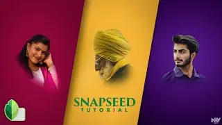 How to Edit COLORED BACKGROUNDS in SNAPSEED App For Portraits | Snapseed Tutorial | Android | iPhone