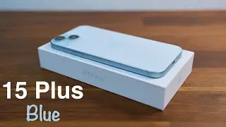 iPhone 15 Plus Blue Unboxing