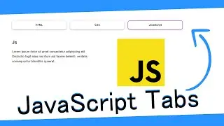 Build Tabs Using HTML/CSS/JavaScript