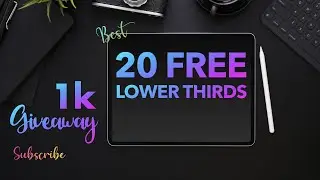 Free lower thirds for Lumafusion 2.4 | FCP X | Premiere Pro | Davinci Resolve 