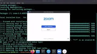 Install Zoom in Arch Linux or Manjaro