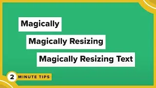 Magically Resizing Text Effects | Adobe Illustrator Tutorial