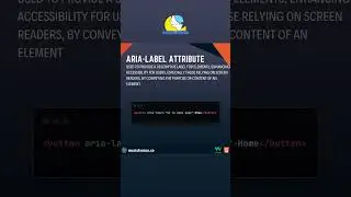 HTML, aria-label Attribute 