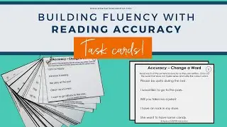 Accuracy Building Fluency Activities | Change a Word Task Cards