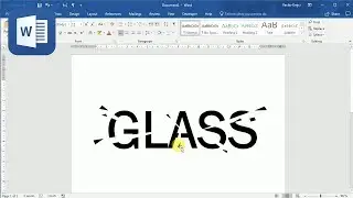 WORD: Broken Glass Text FX Tutorial