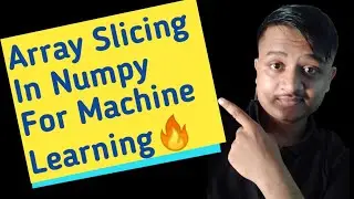 Array Slicing in Numpy Array || Python For Beginners