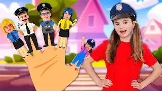 Police Finger Family Song + More Nursery Rhymes & Kids Songs | Poli and Nick