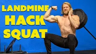 Landmine Hack Squat Exercise Tutorial | Do This Exercise For Massive Quads At Home!