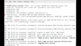 Listing failed services with systemctl on RHEL/CentOS