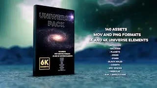 Universe Pack / 6K - 4K Assets / Galaxies / Planets / Asteroids and more