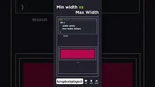 📏 Min-Width vs Max-Width in CSS3! 💻✨ | Explained in 60 Seconds||