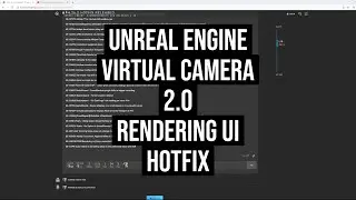 Unreal Engine Virtual Camera Rendering UI Fix