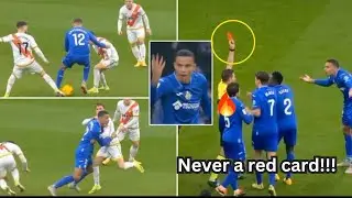 Crazy 😳! Mason Greenwood RED CARD today during Getafe vs Rayo Vallecano.