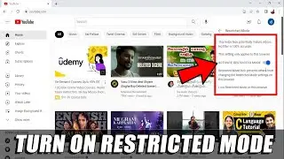 How to Turn ON Restricted Mode on YouTube (PC/Laptop) | Lock Restricted Mode on Youtube