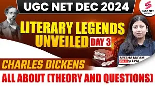 UGC NET English Literature | UGC NET English Charles Dickens Theory & Questions | Ayesha Khan