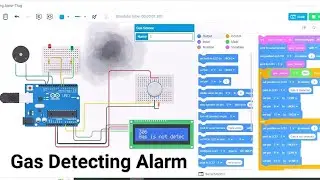 Tinkercad Arduino Project : Gas Detecting Alarm System with Arduino