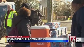 Turkeys for those in need in Durham