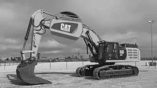 10min Hard working sound of Caterpillar 352F Excavator Loading Trucks audio effect