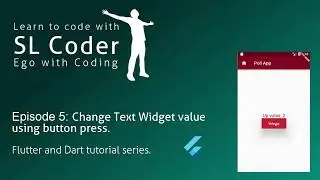 Change Text using button press Flutter and Dart | Column | RaisedButton Widgets- Ep. 5