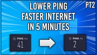 HOW TO GET LOWER PING AND SPEED UP YOUR INTERNET | WINDOWS 10 | 2022 | PT2