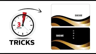 Business Card Design -Three Minute Tricks - Learn Coreldraw with Ahsan Sabri