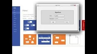 How to Desain Login Interface Menu Using Wireframe Diagram Visio 2013