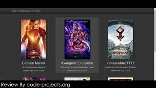 Simple Movie Trailer Website In PYTHON With Source Code | Source Code & Projects