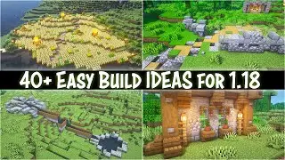 40+ Easy Minecraft Build Ideas 1.18 Survival | Minecraft Build Hacks | FREE World Download