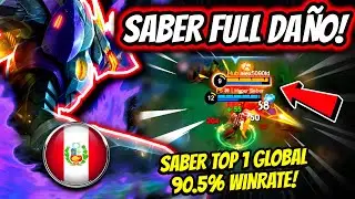 THE BEST SABER IN THE WORLD IS PERUVIAN! SABER TOP 1 GLOBAL 90.5% WINRATE! | MOBILE LEGENDS