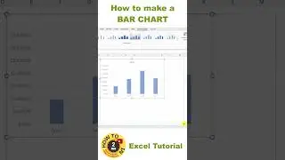 How to make a Bar Chart in EXCEL (Quick and Easy Tutorial) #shorts