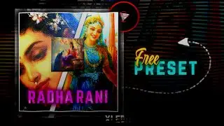 RADHA RANI EDIT 💗|| AE INSPIRED ALIGHT MOTION EDIT || alight motion edit