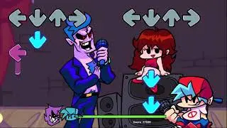 Friday Night Funkin but Daddy Dearest is blue