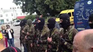 Присяга «Правого сектору» Волині перед поїздкою на Схід