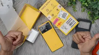 Poco X6 Pro 5G ASMR Unboxing | Poco X6 Pro 5G Yellow 8GB+256GB | ASMR Unboxing