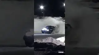 This is how its done 🔥 Rally car drifting in the snow!