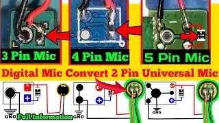 All digital mic Canvart 2 pin Universal Mic | All digital mic to 2 pin universal mic convert